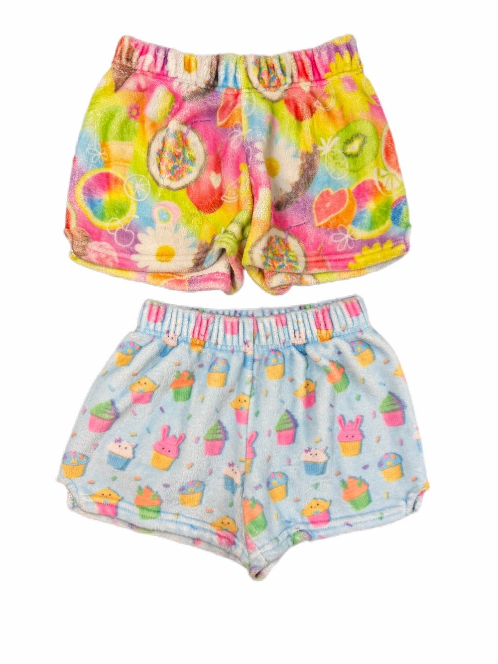 ISCREAM Bundle of 2 Girls Fuzzy Shorts - M (10-12)